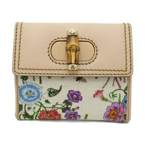 Gucci Pink Canvas Bifold Wallet